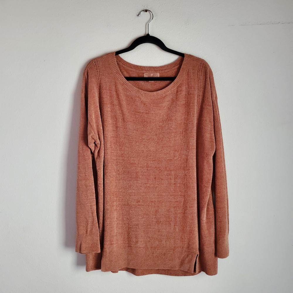 Barefoot Dreams CozyChic Ultra Lite Dockside Pullover Women's 1X Amber